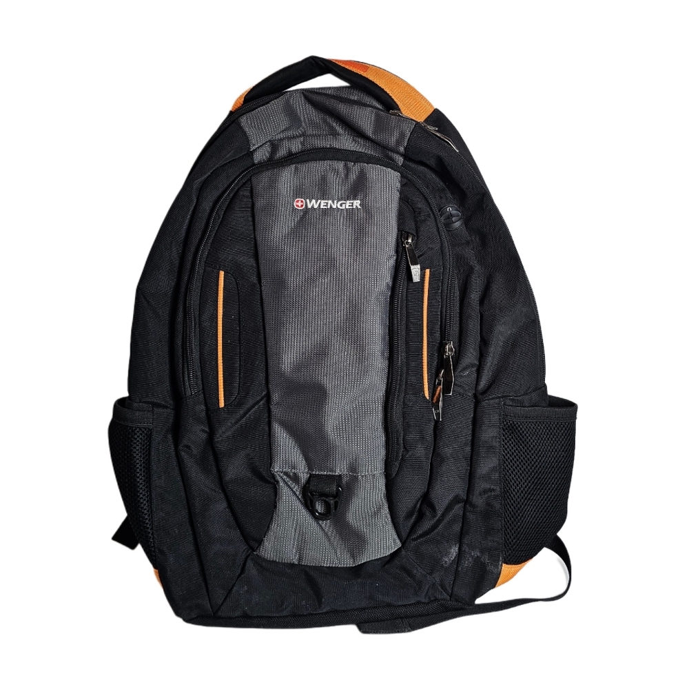 Wenger Swiss Army Gear Backpack Black Laptop Bag Travel Work Men School Business